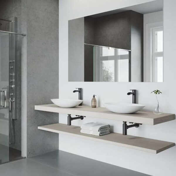 Niko Single Handle Single-Hole Bathroom Vessel Faucet in Matte Black