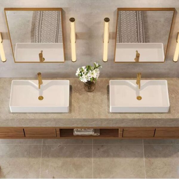 7 in. Height Low-Arc Single Handle Single Hole Vessel Sink Faucet with Spot Resist in Brushed Gold Drain Included